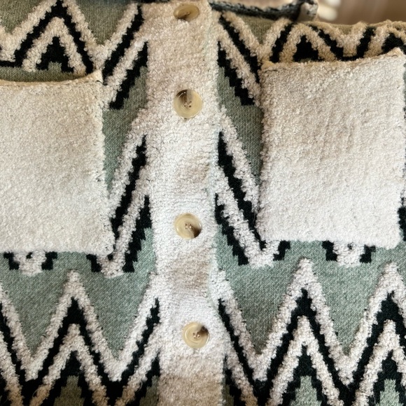 NWT Anthropologie Modern Chevron Print Sweater - Picture 3 of 7